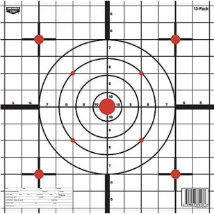 EZE-SCORER Paper Targets, 12" Sight-In, 13 Targets รหัส 37213